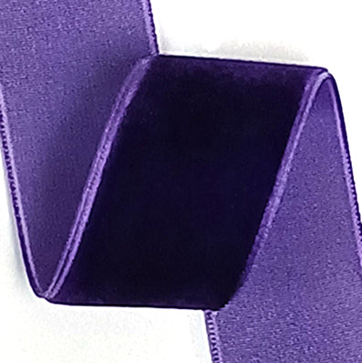 #14 deep purple ACE片面ベルベット 幅6/15/25㎜ 長さ9M