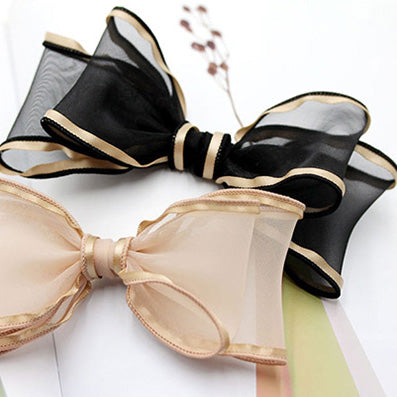 バイアスフリルオーガンジーリボン 10色 幅60㎜ 長さ9M