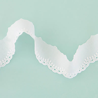 ドットライン綿レース 3色 幅35㎜ 長さ2M