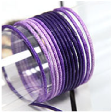 #06 purple グラデーション コットン ワックスコード 幅1/1.5/2㎜ 長さ90M