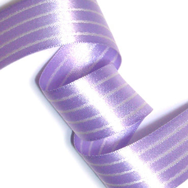 #09 lavender サテンストライプ 幅15/25㎜ 長さ22M