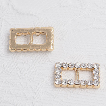 四角キュービックバックル gold 20x12㎜ 5/20個