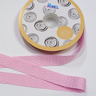 #10 エンボスグログラン Pink 幅25㎜ 長さ36M