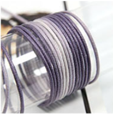 #12 light purple グラデーション コットン ワックスコード 幅1/1.5/2㎜ 長さ90M