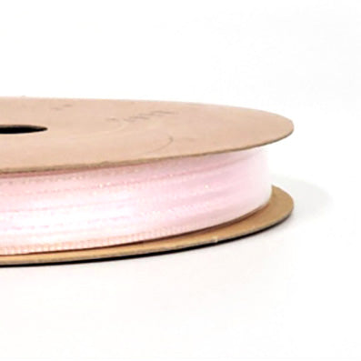 #03 light pink ラメ入りサテンリボン 幅3㎜ 長さ18M
