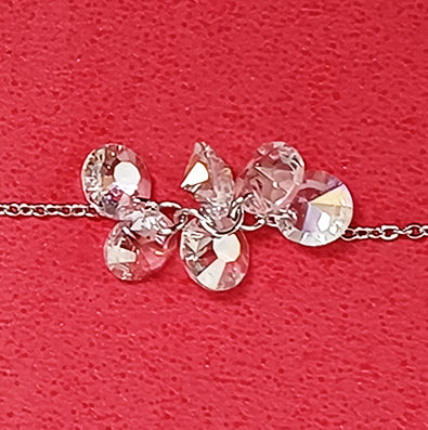 クリスタルチェーン gold/silver 長さ90cm