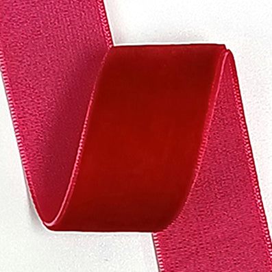 #11 red ACE片面ベルベット 幅6/15/25㎜ 長さ9M