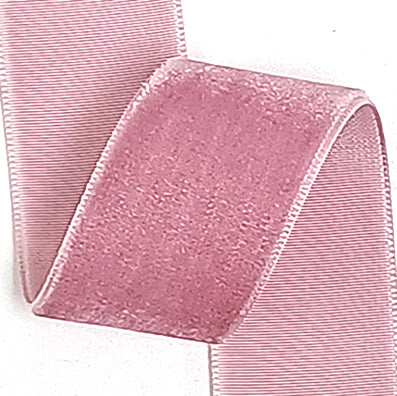 #06 indi pink ACE片面ベルベット 幅6/15/25㎜ 長さ9M