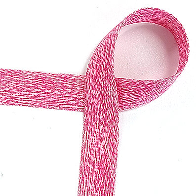 #04 cherry pink ぼかし綿リボン 幅10/15/20/25㎜ 長さ27M