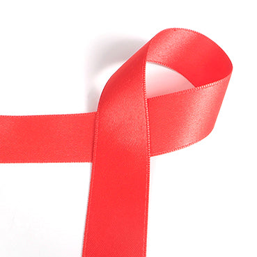 #20 light red Classic両面無光サテン 幅6~50㎜ 長さ27M