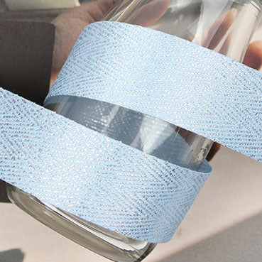 #04 メタリックヘリンボーン Sky 幅10/15/25/36㎜ 長さ36M
