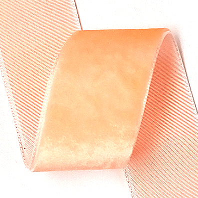 #04 peach ACE片面ベルベット 幅6/15/25㎜ 長さ9M