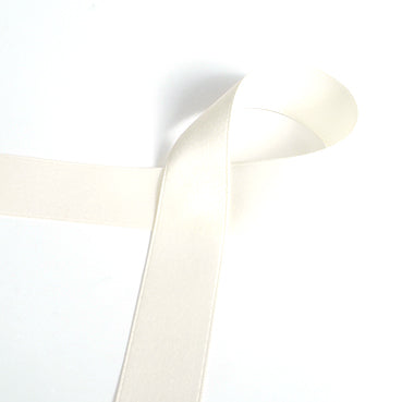#01 ivory Classic両面無光サテン 幅6~50㎜ 長さ27M