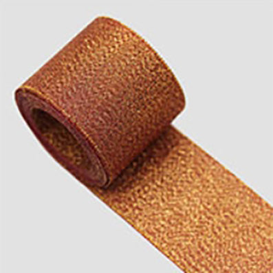#04 brown T123メタルオーガンジー 幅38ｍｍ 長さ22M