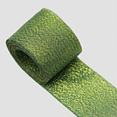 #08 blue green T123メタルオーガンジー 幅38ｍｍ 長さ22M