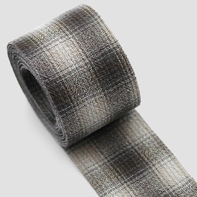 オンブレチェックファブリックリボン 幅25/40㎜ 長さ9M