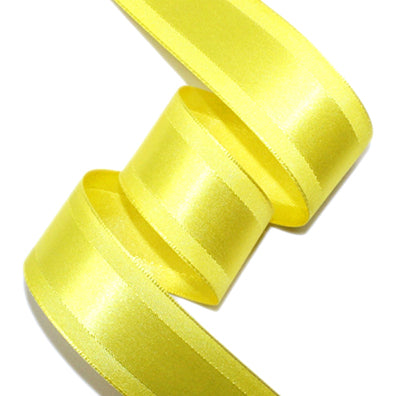 #09 yellow サイドラインサテン 幅15/25/40㎜ 長さ45M