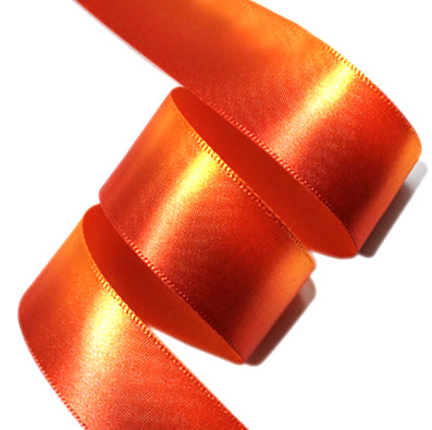 #09 orange ツートンサテンリボン 幅25㎜ 長さ14M