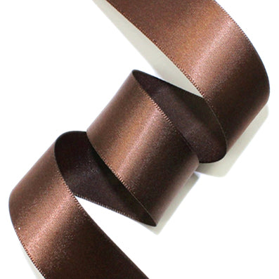 #03 deep brown 高密度サテンリボン 幅10/15/25/40㎜ 長さ45M
