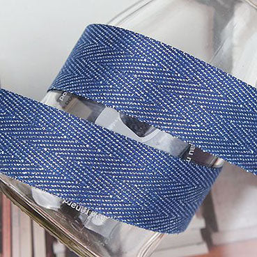 #11 メタリックヘリンボーン Blue 幅10/15/25/36㎜ 長さ36M