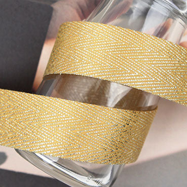 #03 メタリックヘリンボーン Gold 幅10/15/25/36㎜ 長さ36M