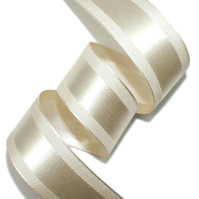 #04 light beige サイドラインサテン 幅40㎜ 長さ45M