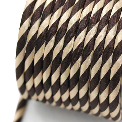 斜線柄丸紐 brown 直径5㎜ 長さ22M
