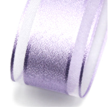 #11 violet Newメタルオーガンジー 幅15ｍｍ 長さ45M