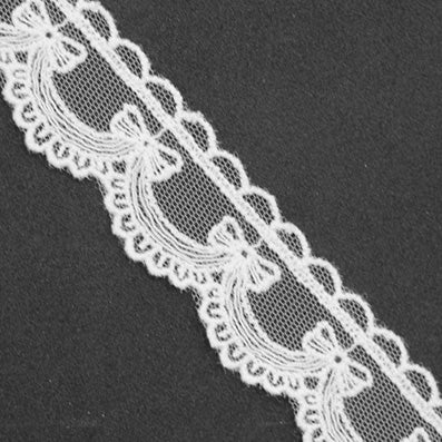 KHN1025 カーテンかた ネットレース white 幅25㎜ 長さ13M