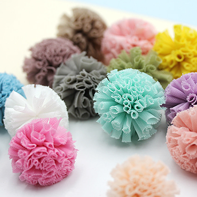 ソフト網ポンポン 18色 直径40㎜ 10個