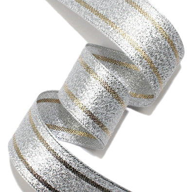 ゴージャスメタルストライプ 4色 幅25㎜ 長さ80M