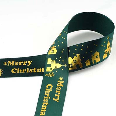 【箔押し】片面有光サテン 74色 幅25㎜ 長さ45M