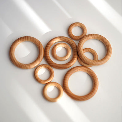 ケヤキWoodring 外径サイズ4/7cm 2種 1個