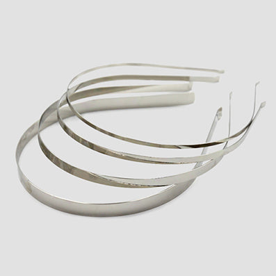 ニッケルカチューシャ 幅3/5/7/10㎜ 10/50個