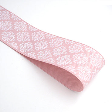 ダマスク柄プリント PINK 幅40㎜ 長さ22M
