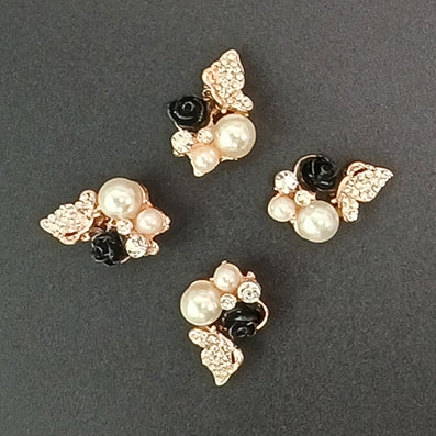 Rose and Pearl pink 22x15㎜ 5/30個