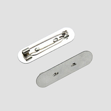 プレートブローチピン Silver 3種 10/100個
