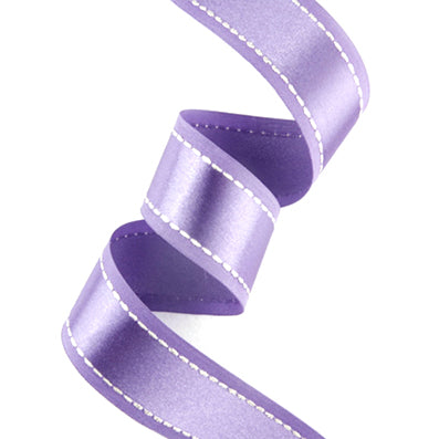 #12 light violet サテン片面ステッチ 幅25㎜ 長さ14M