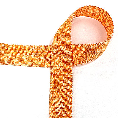 #03 orange ぼかし綿リボン 幅10/15/20/25㎜ 長さ27M