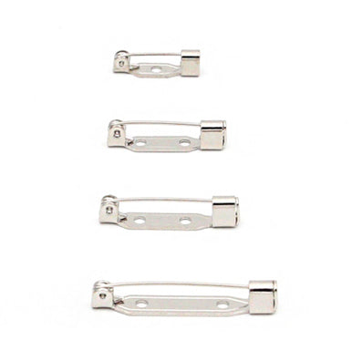 スティック型ブローチピン Silver 長さ16/21/24/30㎜ 10個