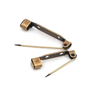 スティック型ブローチピン antique gold 長さ16/21/24/30㎜ 5個