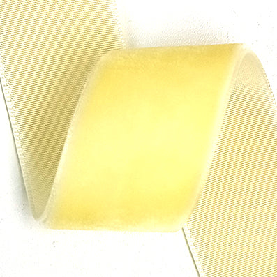＃03 yellow ACE片面ベルベット 幅6/15/25㎜ 長さ9M