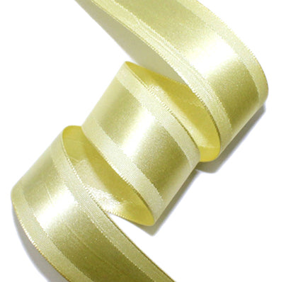 #08 light yellow サイドラインサテン 幅15/25/40㎜ 長さ45M