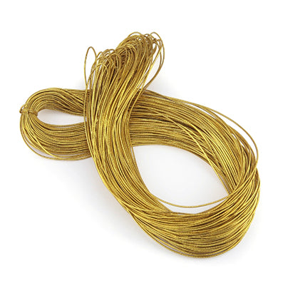 メタリックゴム紐 Gold/Silver 太さ1/1.5㎜ 長さ90M