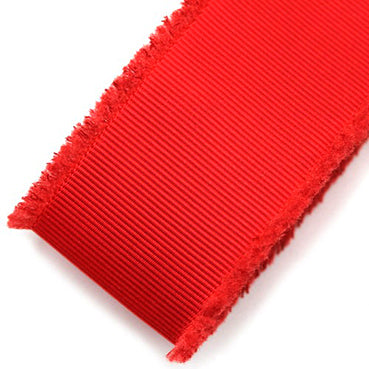 グログランフリルリボン Red 幅16/25/38㎜ 長さ9M