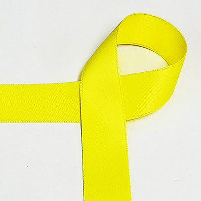 #43 蛍光 yellow Classic両面無光サテン 幅6~50㎜ 長さ27M