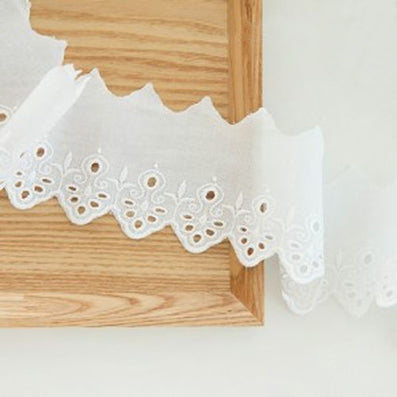 はなび綿レース white 幅60㎜ 長さ2M