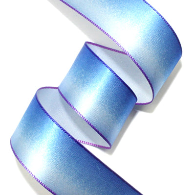 #11 blue ツートンラインサテン 幅15/25/40㎜ 長さ36M