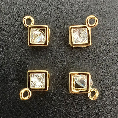 キューブキュービックパーツ gold 5x5㎜ 5/30個