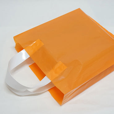 LDPE パステルトーンビニールバッグ Orange サイズ3種 50枚